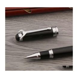 Ballpoint Pens High Quality 710 Ball Point Metal Tauren Black Sier Stationery School Student Office Rollerball Ink Drop Delivery Bus Dhb8M