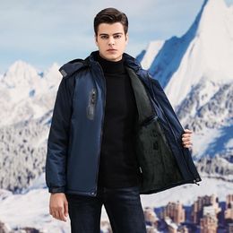 Men's Jackets Fur Liner 2023 Winter Brand Outdoor Thicken Jacket Men Waterproof Parkas Windproof Male Coat Warm Clothing Plus Size 4XL 5XLMe