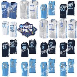 College Basketball Wears College Basketball Wears NCAA Final Four Basketball North Carolina Tar Heels Jerseys 5 Armando Bacot 2 Caleb Love 45 Brady Manek 4 RJ Davis