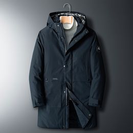 Men s Jackets Thick Down Parka Coat Oversize 6XL 7XL 8XL Brand Keep Warm Winter Black Blue Red Padded Jacket 230106