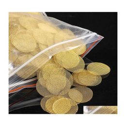 Smoking Pipes 500Pcs/Set Brass Mesh Pipe Network Philtre Hookah Water Tobacco Metal Philtres Smoke Sn Gauze Drop Delivery Home Garden Dhkmd