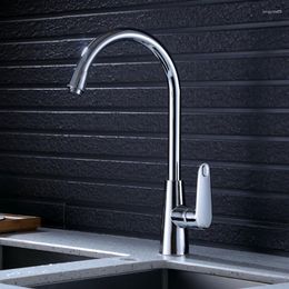 Kitchen Faucets MJEBM Silver Chrome Finish Faucet & Cold Water Tap 360 Degree Rotation Torneira Cozinha Mixer Brass Ontology Angle