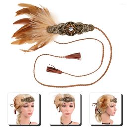 Bandanas Flapper Headband 1920s Theme Headpiece Hair Jewel Prom Accessories