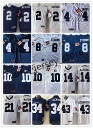 American College Football Wear American College Football Wear NCAA AU Football Jersey 2 Cameron Newton 4 Tank Bigsby 8 Jarrett Stidham 10 Bo Nix 14 Nick Marshall 21 Tre