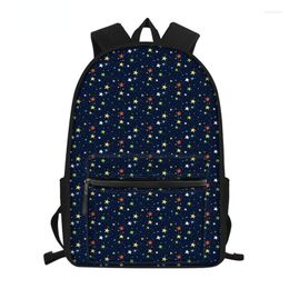 School Bags Drop Star Print Children Schoolbag College Teenagers Backpack Laptop Bag Rucksack Large Capacity Mochila