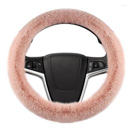 Steering Wheel Covers Plush Cover Universal Breathable Soft Warm For Car Handle Winter