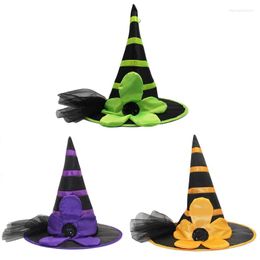 Berets Witch Hat Adult Wizard Magican Halloween Costume Masquerad Solid H7EF