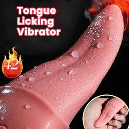 Sex toy vibrator Tongue Licking Vibrator Clit Clitoral Stimulator Toys for Women Vagina Dildo Soft G spot Massage Female Masturbator