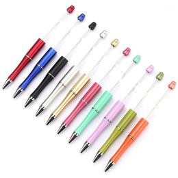 Plastic Beadable Pen Bead Pens Ballpoint Gift Ball Kidsparty Personalised Wedding For Guests-50Pcs1