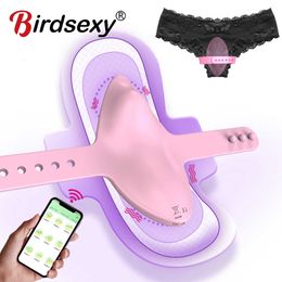 Sex toy vibrator Wearable Vibrating Panties Dildo Toys for Women Bluetooth Vibrator Orgasm Wireless APP Control Vibrators Couple Shop