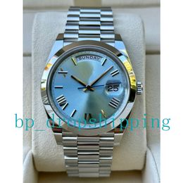 NF Factory Mens watches 41mm Ice Blue Daydate Roman Dial Ref.228206 Automatic Mechanical Stainless Steel High-Quality waterproof business Wristwatch