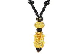 Подвесные ожерелья 1 % Ожерелье Принесите богатство и удачи очарование китайского фэн -шуи вера подарки для женщин Men2970964