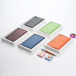 Cute Leather Notebooks Stationery Macaron Portable Personal Agenda Planner Organiser