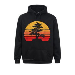 Men's Hoodies & Sweatshirts Classic Retro Sun Minimalist Bonsai Tree Design Graphic Hoodie Male Long Sleeve Father Day Clothes