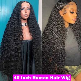 Nxy Lace Wigs Deep Wave Frontal 360 Full 30 40 Inch Human Hair for Women Pre Plucked 13x6 Hd Water 13x4 Front 230106