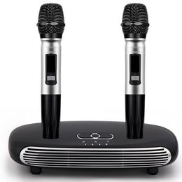Karaok Player Jedx K8 Wireless Mini Family Home Karaoke Echo System Singing Machine Box Players USB Audio pour Android TV PC Phones 230107
