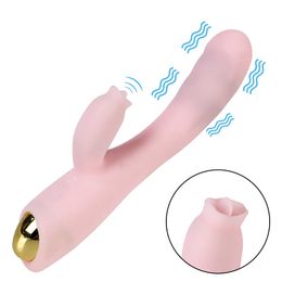 Vibrador de brinquedos sexuais Olo Tongue lambendo os brinquedos adultos de vibrador para mulheres massageador de mamilo de clitóris vaginal massager macio masturbador