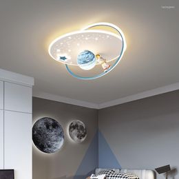 Ceiling Lights Children's Room Bedroom Modern Minimalist Creative Planet Warm Boys And Girls Lamp For Living