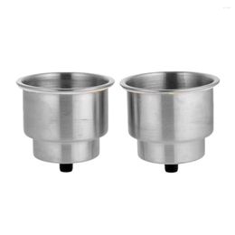 All Terrain Wheels 2x Stainless Steel Recessed Cup Drink Holder For Marine Boat Auto Truck