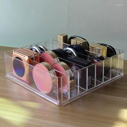 Storage Boxes FSNSHU Clear Acrylic 8 Grid Makeup Organizer Box Women Powder Lipstick Eye Shadow Display Stand Holder Cosmetic