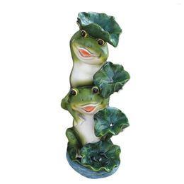 Outdoor LED Frog Solar Lights Garden Ornament Figure Frogs Statue With Light For Yard Patio Backyard Party Decoration