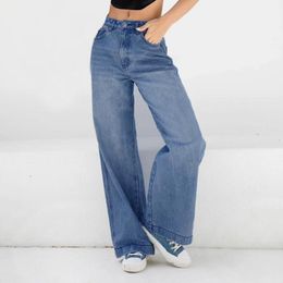 Women's Jeans High Waist Loose Comfortable For Women Wide Leg Pants Elastic Fashion Boyfriend Style Denim Trousers 2023 Plus Size