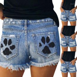 Women's Jeans High Waist Denim Shorts Women 2023 Summer Plus Size Pocket Tassel Hole Ripped Short Female Femme 7.1