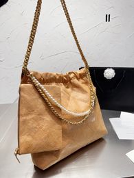 Designer Top custom luxury brand bag 2023 Genuine Leather Handbag Chain Shopping Bag Garbage Bag Large Capacity Combination Shoulder Handbag