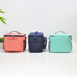 Dinnerware Sets Delivery Bag Soft Beach Picnic Thermal Insulated With Side Pocket Detachable Strap Cooler Lunch For Work