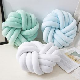 Pillow Handmade Knotted For Patio Garden Chair Set Knot Ball Settle Bench S Diameter 30cm