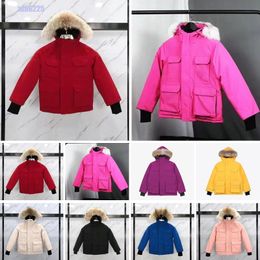 Kids Parka's Down Coat Jackets Boy and Girl Gooses Jacket Designers Luxurious Outerwear Teen Clothing Designer Thick Outwear Luxury Children Luxuries 100cm-160cm