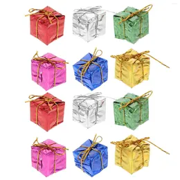 Christmas Decorations 72Pcs Xmas Tree Small Gift Boxes Pendants Mini Wrapped Present Party Favours