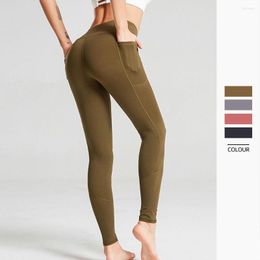 Active Pants Sexy Fitness Women Gym Leggings Push Up High Waist Pocket Workout Slim Leggins Fashion Casual Mujer Pencil