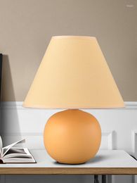 Table Lamps Korean Style Simple Lamp Decoration Retro Bedside Ball Bedroom Yellow Creative