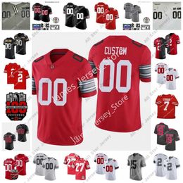 2022 Ncaa Ohio State Buckeyes Custom Ed College Football Jersey Jonathon Cooper 88 Jeremy Ruckert 18