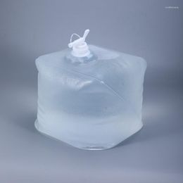 Storage Bags 5L/10L LDPE Plastic Container Foldable Water Bag With Faucet Lid Leakproof Jug For Liquid Condiment Sauce Food Grade