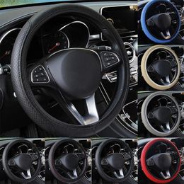 Steering Wheel Covers Car Auto Universal Cover Glove Microfiber Breathable Anti-Slip 15''/38cm Sports Case