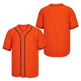 Custom Orange Authentic Baseball Jersey Stitching Name Number