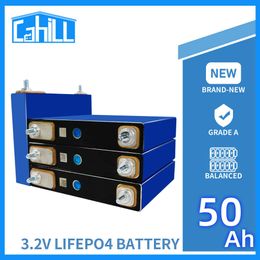 1/4/8/16/32PCS Lifepo4 50AH New Recargable Battery 3.2V Lithium Iron Phosphate Prismatic New Solar Cells for RV Boat Golf Cart