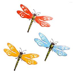 Garden Decorations Large Metal Dragonfly Wall Decor Outdoor Fence Sculpture Artwork Statue Statues Pendant Home Kitchen Bedroom