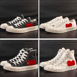 1970S Men Womens Casual Canvas Shoes Sneakers Classic Big Eyes Red Heart Shape Platform Jointly Name Sneaker Chuck Chucks Eur 35-44 x3