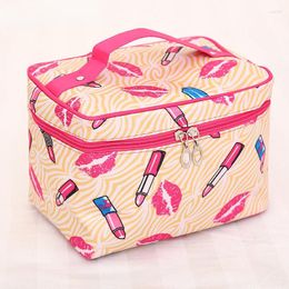Cosmetic Bags Polyester Multifunction Women Bag Travel Toiletries Storage Organize HandBag Waterproof Female Brush MakeUp Case