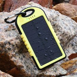 Universal Waterproof Solar Power Bank Portable Chargers For Phone External Battery Fast Charging with LED Flashlight 3d6