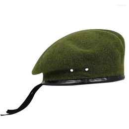 Berets Men And Women Outdoor Breathable Pure Wool Beret Hats Caps Special Forces Soldiers Death Squads Military Training Camp Hat