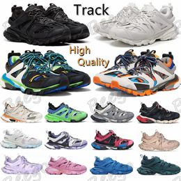 Designer Luxusmarke Männer Frauen Freizeitschuhe Track 3 3.0 Weiße schwarze Turnschuhe Tess.S. Gomma Leder Trainer Nylon bedrucktes Bahnsteig