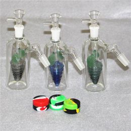 6 Styles Glass Ash Catcher Reclaimer Adapters 14mm joint hookahs pyrex bubbler ashcatcher colorful with slide bowls or quartz banger nail
