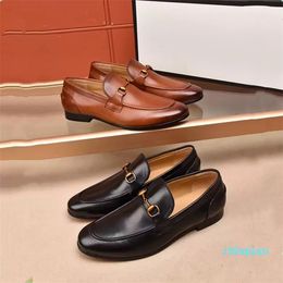 Dress Shoes designer Formal For Gentle Men Genuine Leather Shoes classic Toe Men