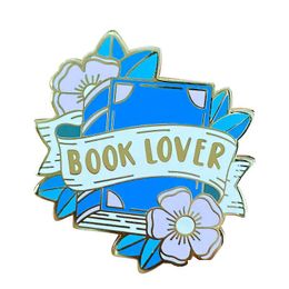 Pins Brooches Book Lovers Hard Enamel Pin A Lovely Literary Gift For Birthdays Christmas Drop Delivery Jewellery Dhj8I