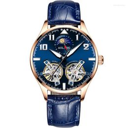 Wristwatches AILANG Men's Watches Mens Top Automatic Mechanical Sport Watch Men Wirstwatch Tourbillon Reloj Hombres 2023