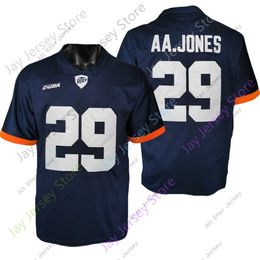 Football Jerseys Football Jerseys UTEP Miners Football Jersey NCAA College AA. Aaron Jones Orange Navy Size S-3XL All Stitched Youth Men